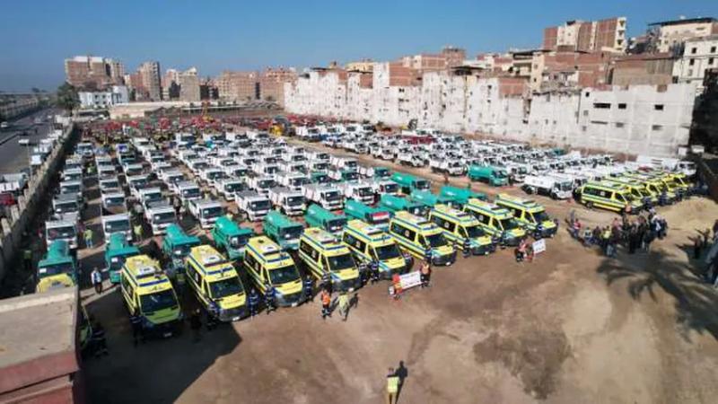اصطفاف المعدات بالغربية